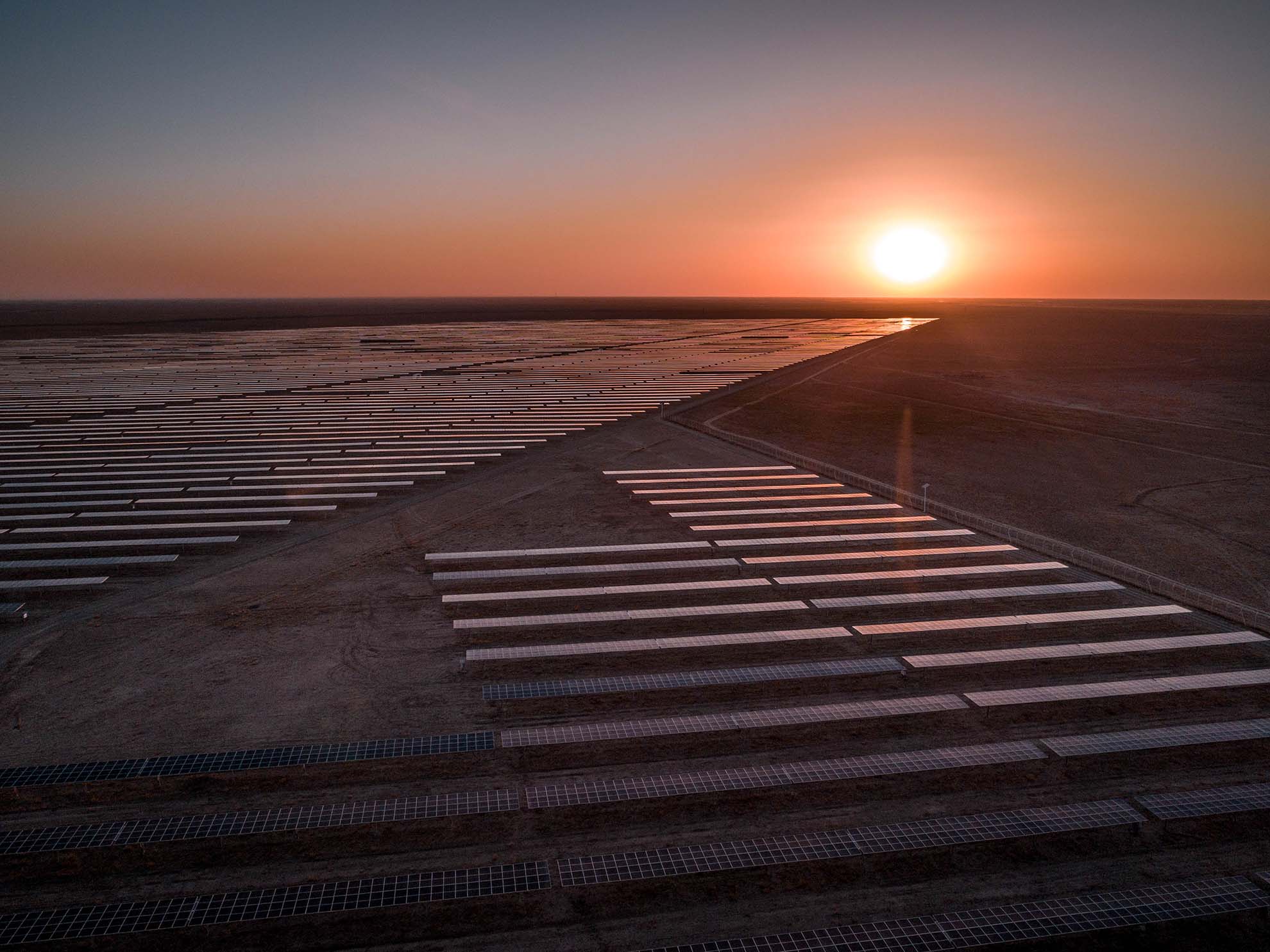 Solarpark-Reinigung